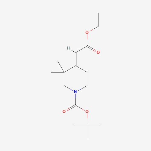 (E)-tert-Butyl 4-(2-ethoxy-2-oxoethylidene)-3,3-dimethylpiperidine-1-carboxylate