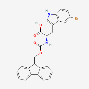 (S)-2-((((9H-Fluoren-9-yl)methoxy)carbonyl)amino)-3-(5-bromo-1H-indol-3-yl)propanoic acid