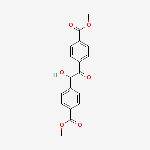 Benzoic acid, 4,4'-(1-hydroxy-2-oxo-1,2-ethanediyl)bis-, 1,1'-methyl ester