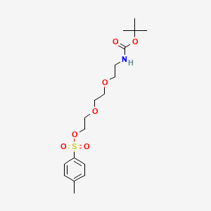 2,2-Dimethyl-4-oxo-3,8,11-trioxa-5-azatridecan-13-yl 4-methylbenzenesulfonate