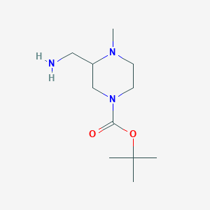 tert-Butyl 3-(aminomethyl)-4-methylpiperazine-1-carboxylate