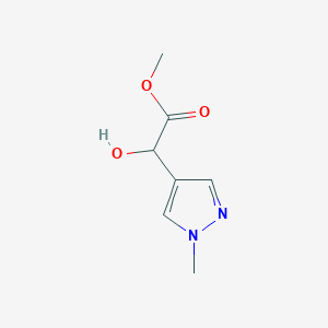 Methyl 2-hydroxy-2-(1-methyl-1H-pyrazol-4-yl)acetate