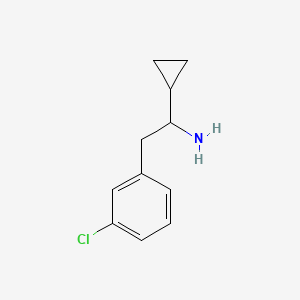 2-(3-Chlorophenyl)-1-cyclopropylethan-1-amine