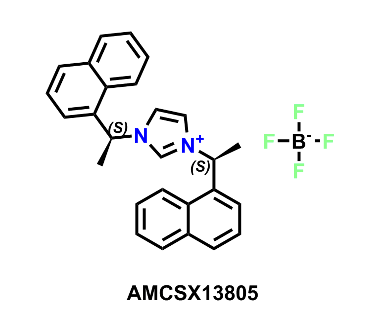 1,3-Bis((S)-1-(naphthalen-1-yl)ethyl)-1H-imidazol-3-ium tetrafluoroborate