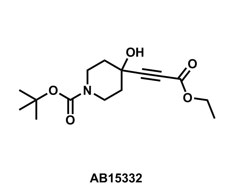 2-Methyl-2-propanyl 4-(3-ethoxy-3-oxo-1-propyn-1-yl)-4-hydroxy-1-piperidinecarboxylate - Achmem