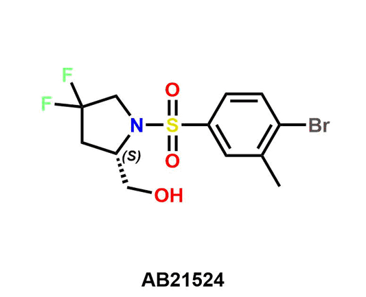 (S)-(1-((4-Bromo-3-methylphenyl)sulfonyl)-4,4-difluoropyrrolidin-2-yl)methanol