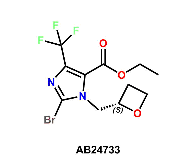 Ethyl 2-bromo-1-[(2S)-2-oxetanylmethyl]-4-(trifluoromethyl)-1H-imidazole-5-carboxylate