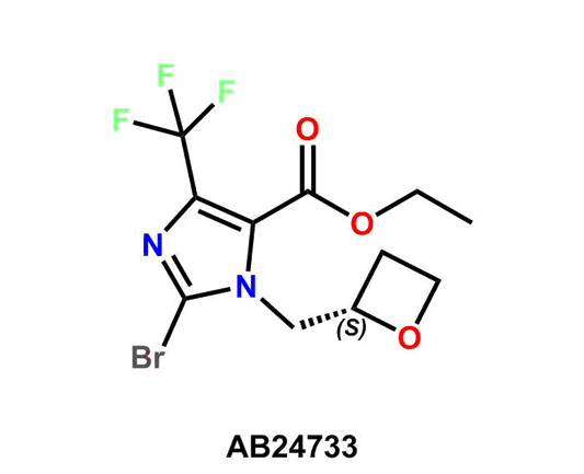 Ethyl 2-bromo-1-[(2S)-2-oxetanylmethyl]-4-(trifluoromethyl)-1H-imidazole-5-carboxylate