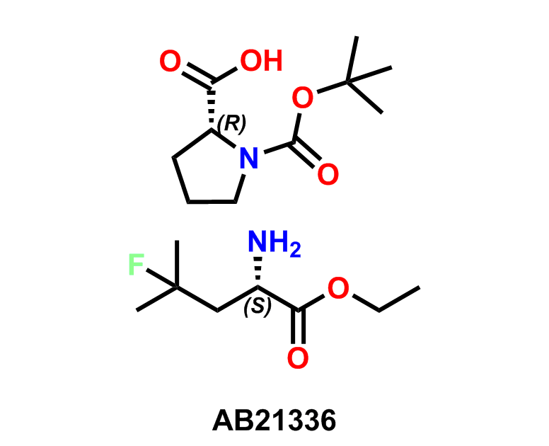 (S)-Ethyl 2-amino-4-fluoro-4-methylpentanoate (R)-1-(tert-butoxycarbonyl)pyrrolidine-2-carboxylate