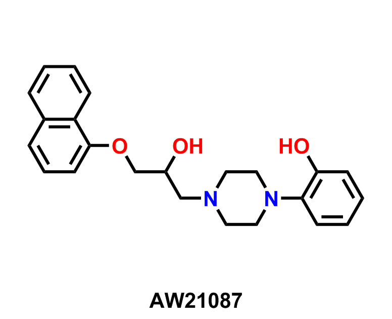 2-(4-(2-Hydroxy-3-(naphthalen-1-yloxy)propyl)piperazin-1-yl)phenol