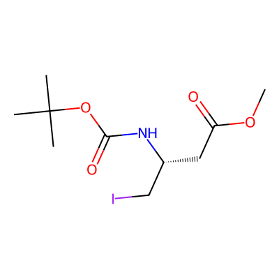 Methyl (R)-3-((tert-butoxycarbonyl)amino)-4-iodobutanoate