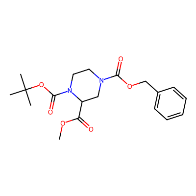 4-Benzyl 1-tert-butyl 2-methyl piperazine-1,2,4-tricarboxylate