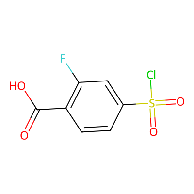 4-(Chlorosulfonyl)-2-fluorobenzoic acid