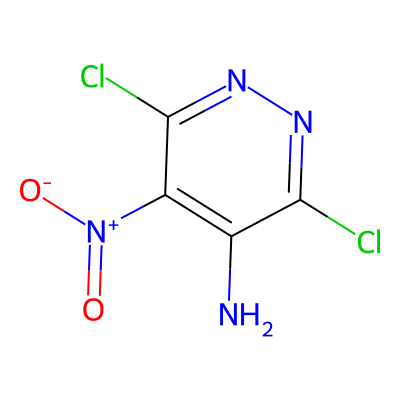 3,6-Dichloro-5-nitropyridazin-4-amine