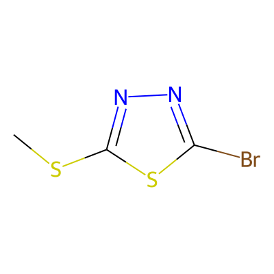 2-Bromo-5-(methylthio)-1,3,4-thiadiazole