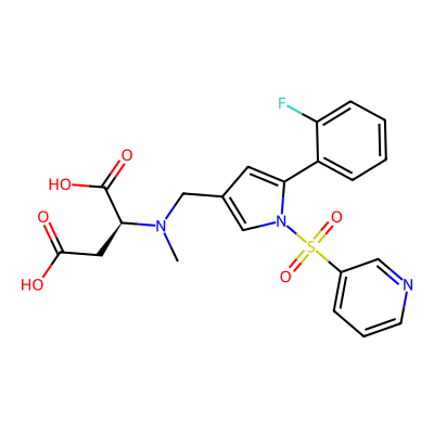 N-((5-(2-fluorophenyl)-1-(pyridin-3-ylsulfonyl)-1H-pyrrol- 3-yl)methyl)-N-methylaspartic acid (Vonoprazan Impurity）