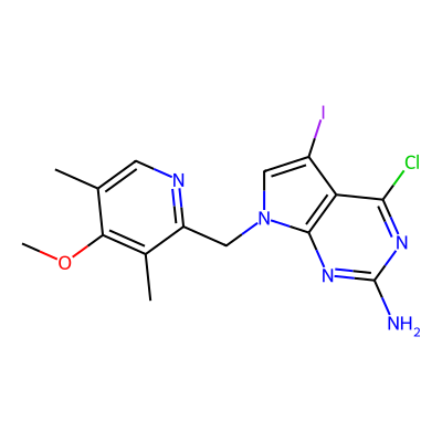 4-Chloro-5-iodo-7-((4-methoxy-3,5-dimethylpyridin-2-yl)methyl)-7H-pyrrolo[2,3-d]pyrimidin-2-amine