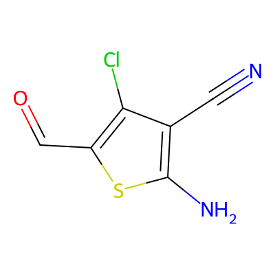 2-Amino-4-chloro-3-cyano-5-formylthiophene