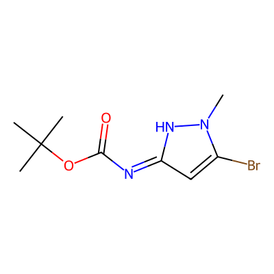 Tert-butyl (5-bromo-1-methyl-1,2-dihydro-3H-pyrazol-3-ylidene)carbamate