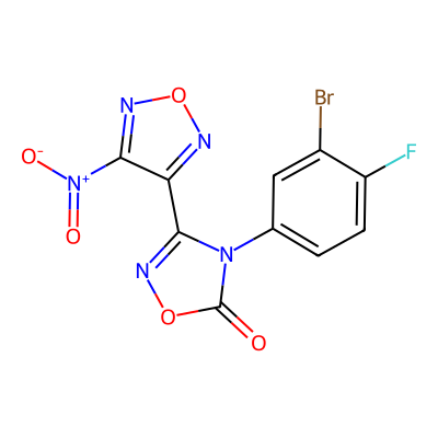 4-(3-Bromo-4-fluorophenyl)-3-(4-nitro-1,2,5-oxadiazol-3-yl)-1,2,4-oxadiazol-5(4H)-one