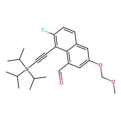 7-Fluoro-3-(methoxymethoxy)-8-((triisopropylsilyl)ethynyl)-1-naphthaldehyde