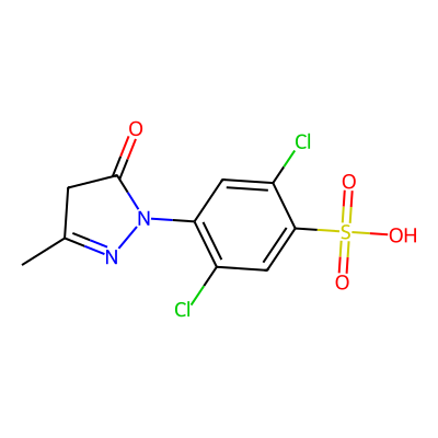 2,5-Dichloro-4-(3-methyl-5-oxo-4,5-dihydro-1H-pyrazol-1-yl)benzenesulfonic acid