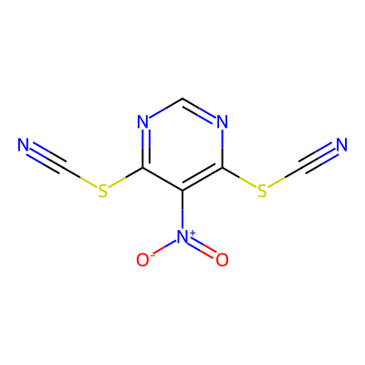 5-Nitro-4,6-dithiocyanatopyrimidine