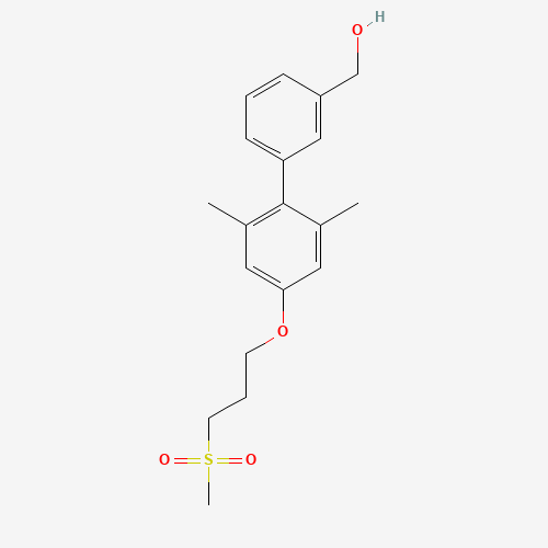 (2',6'-Dimethyl-4'-(3-(methylsulfonyl)propoxy)-[1,1'-biphenyl]-3-yl)methanol