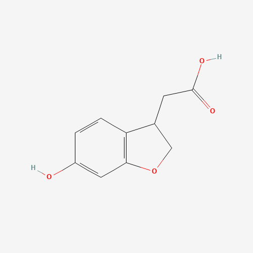 2-(6-Hydroxy-2,3-dihydrobenzofuran-3-yl)acetic acid