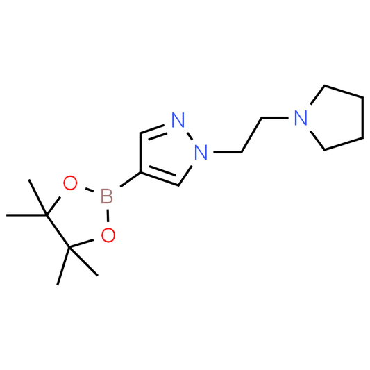 1-(2-(Pyrrolidin-1-yl)ethyl)-4-(4,4,5,5-tetramethyl-1,3,2-dioxaborolan-2-yl)-1H-pyrazole