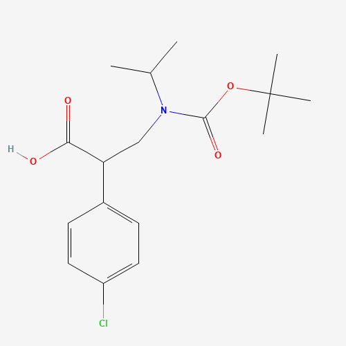 3-{[(tert-butoxy)carbonyl](propan-2-yl)amino}-2-(4-chlorophenyl)propanoic acid