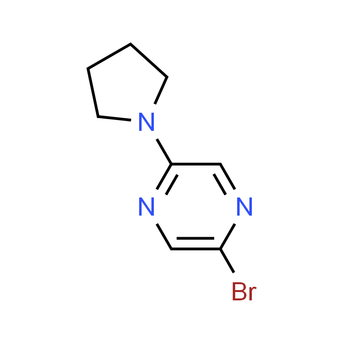 2-Bromo-5-(pyrrolidin-1-yl)pyrazine