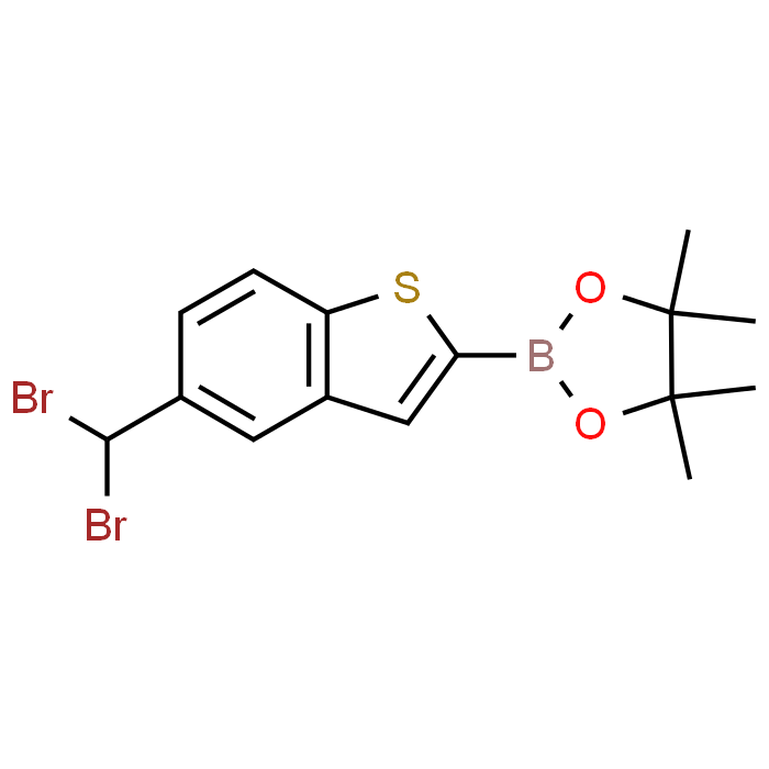 2-(5-(Dibromomethyl)benzo[b]thiophen-2-yl)-4,4,5,5-tetramethyl-1,3,2-dioxaborolane