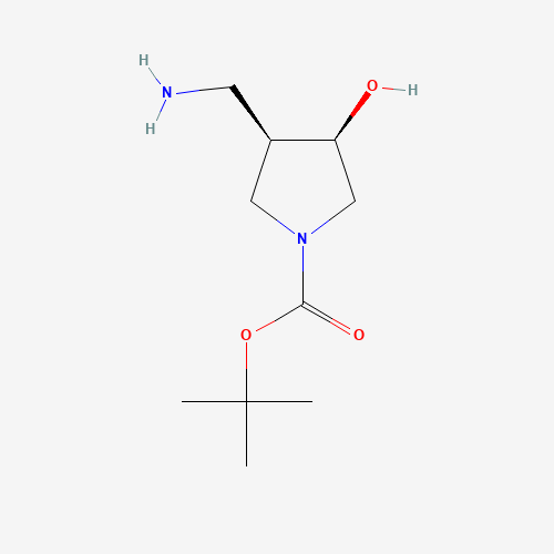 (3R,4R)-tert-Butyl 3-(aminomethyl)-4-hydroxypyrrolidine-1-carboxylate