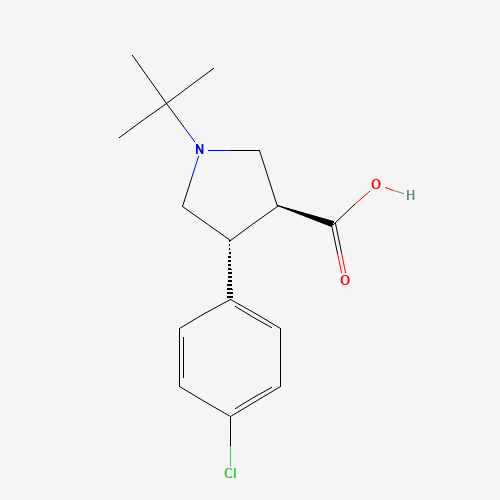 (3S,4R)-1-(tert-Butyl)-4-(4-chlorophenyl)pyrrolidine-3-carboxylic acid