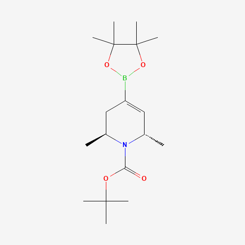 tert-Butyl trans-2,6-dimethyl-4-(tetramethyl-1,3,2-dioxaborolan-2-yl)-1,2,3,6-tetrahydropyridine-1-carboxylate