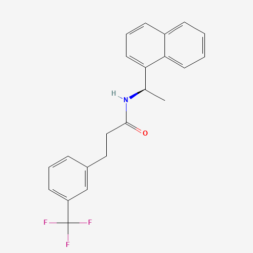 (R)-N-(1-(Naphthalen-1-yl)ethyl)-3-(3-(trifluoromethyl)phenyl)propanamide