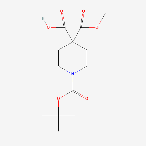 1-(tert-Butoxycarbonyl)-4-(methoxycarbonyl)piperidine-4-carboxylic acid