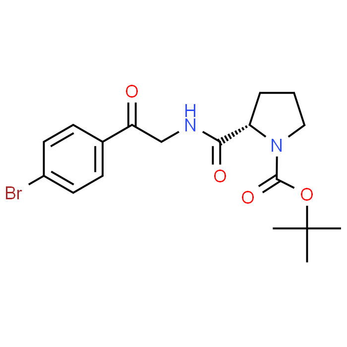 (S)-tert-Butyl 2-((2-(4-bromophenyl)-2-oxoethyl)carbamoyl)pyrrolidine-1-carboxylate