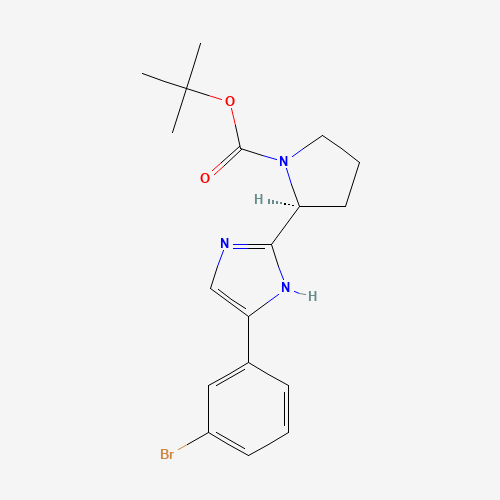 (S)-tert-Butyl 2-(4-(3-bromophenyl)-1H-imidazol-2-yl)pyrrolidine-1-carboxylate