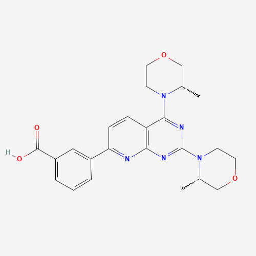 3-(2,4-Bis((S)-3-methylmorpholino)pyrido[2,3-d]pyrimidin-7-yl)benzoic acid