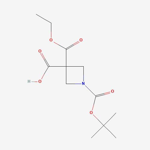 1-(tert-Butoxycarbonyl)-3-(ethoxycarbonyl)azetidine-3-carboxylic acid