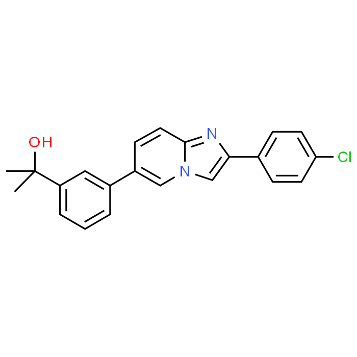 2-(3-(2-(4-Chlorophenyl)imidazo[1,2-a]pyridin-6-yl)phenyl)propan-2-ol