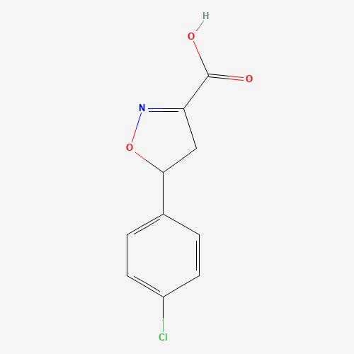 5-(4-Chlorophenyl)-4,5-dihydroisoxazole-3-carboxylic acid