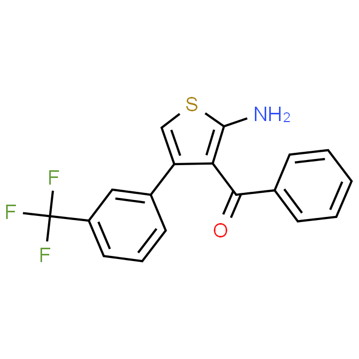 (2-Amino-4-(3-(trifluoromethyl)phenyl)thiophen-3-yl)(phenyl)methanone