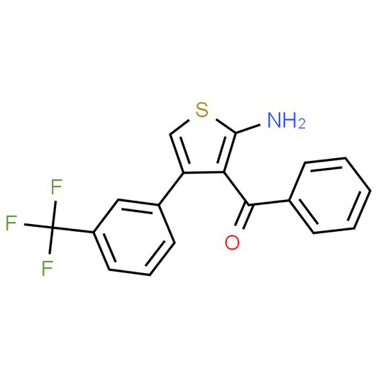 (2-Amino-4-(3-(trifluoromethyl)phenyl)thiophen-3-yl)(phenyl)methanone