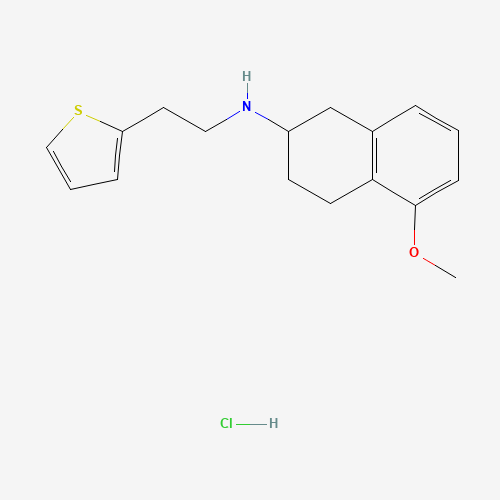 5-Methoxy-N-(2-(thiophen-2-yl)ethyl)-1,2,3,4-tetrahydronaphthalen-2-amine hydrochloride