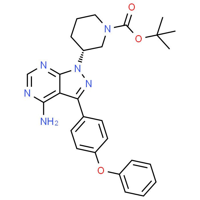 (R)-tert-Butyl 3-(4-amino-3-(4-phenoxyphenyl)-1H-pyrazolo[3,4-d]pyrimidin-1-yl)piperidine-1-carboxylate