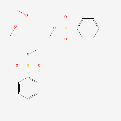 (3,3-Dimethoxycyclobutane-1,1-diyl)bis(methylene) bis(4-methylbenzenesulfonate)