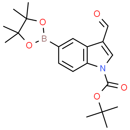 tert-Butyl 3-formyl-5-(4,4,5,5-tetramethyl-1,3,2-dioxaborolan-2-yl)-1H-indole-1-carboxylate